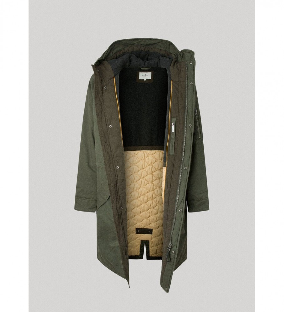 Parka Bowie verde da Pepe Jeans