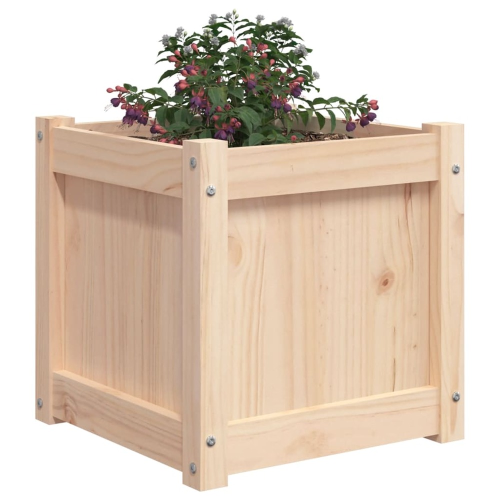 Jardinières 2 pcs bois de pin massif