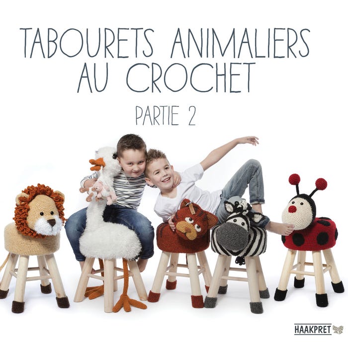 Anja Toonen-Tabourets animaliers au crochet partie 2