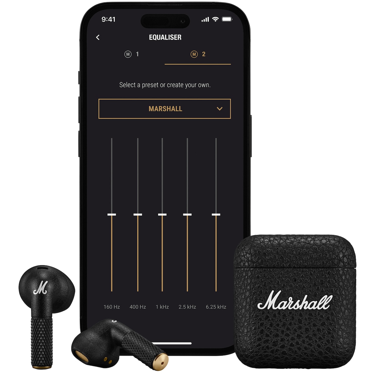 Marshall Minor IV helt trådløse in-ear hodetelefoner (sort)