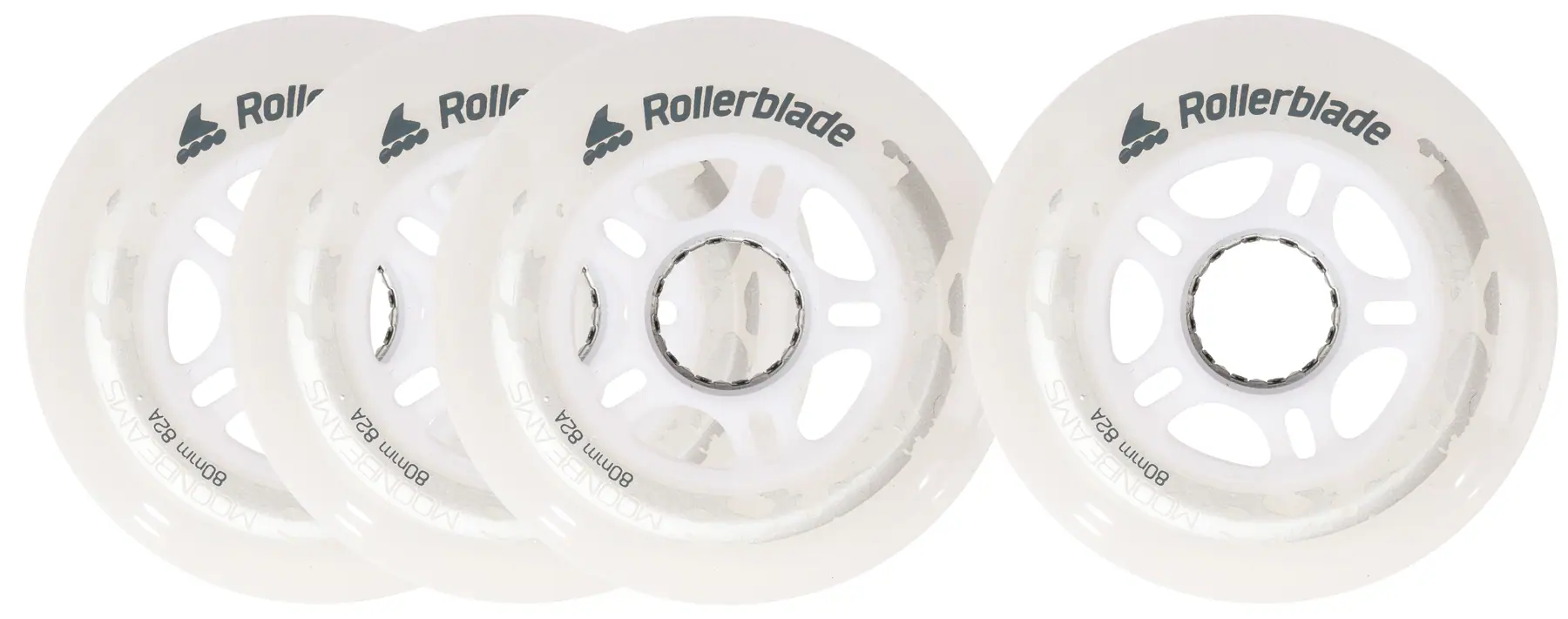 Rollerblade Moonbeam LED Inliner Hjul 4-Pak - Inliners Rulleskøjter