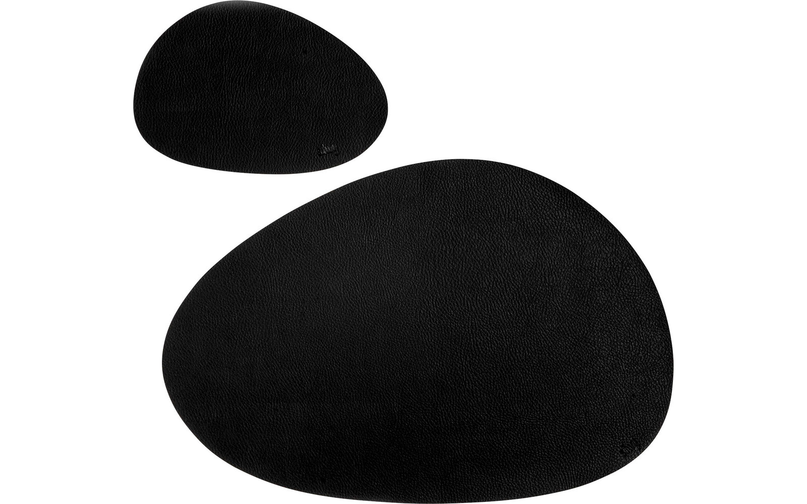 silwy® Magnet-Platzset mit Ledercoating groß schwarz