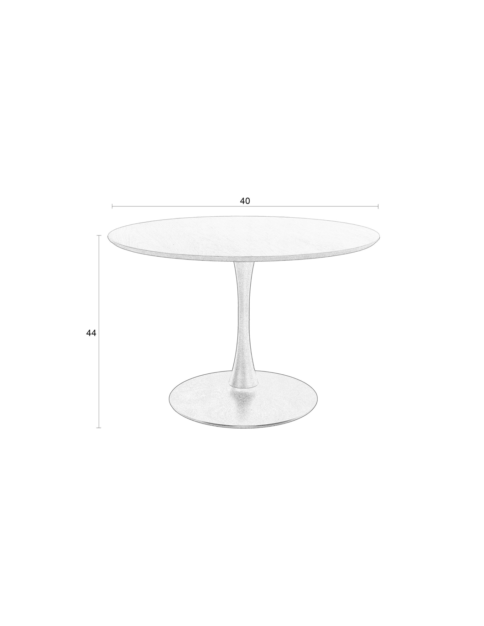 Eettafel RAKU naturel