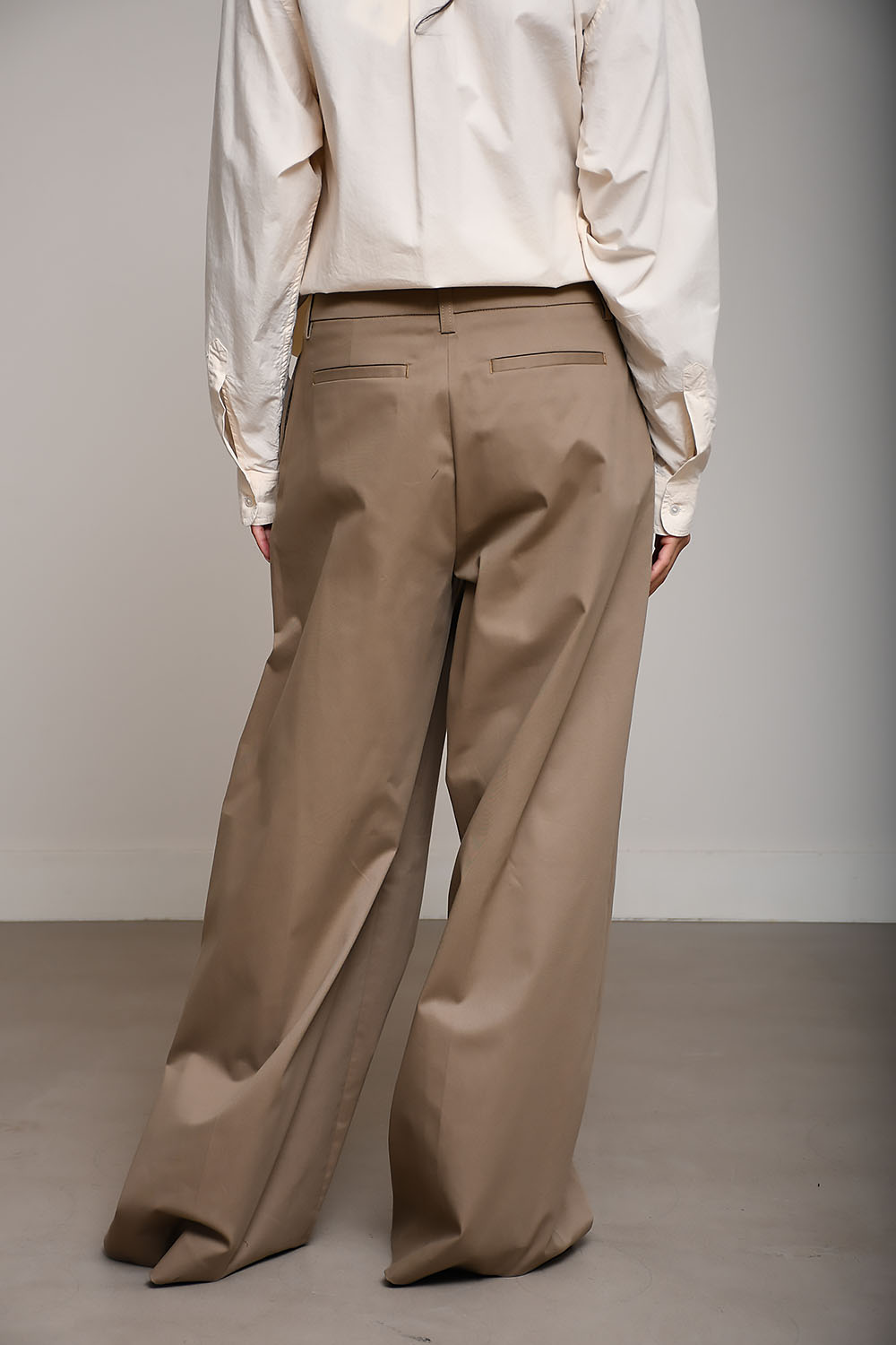 Deva cotton straight-leg pants