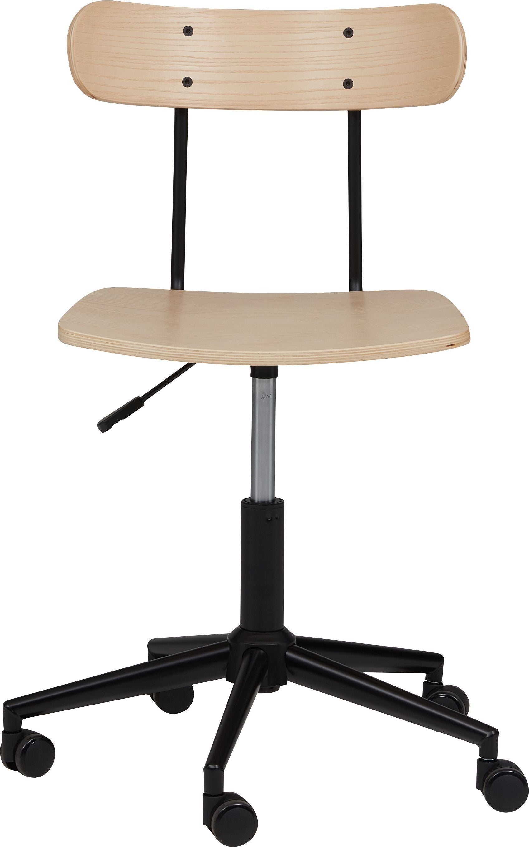 OSCAR Bürostuhl 57x50x76-88cm - Esche furniert / B: 57.0 cm x T: 50.0 cm x H: 76.0 cm