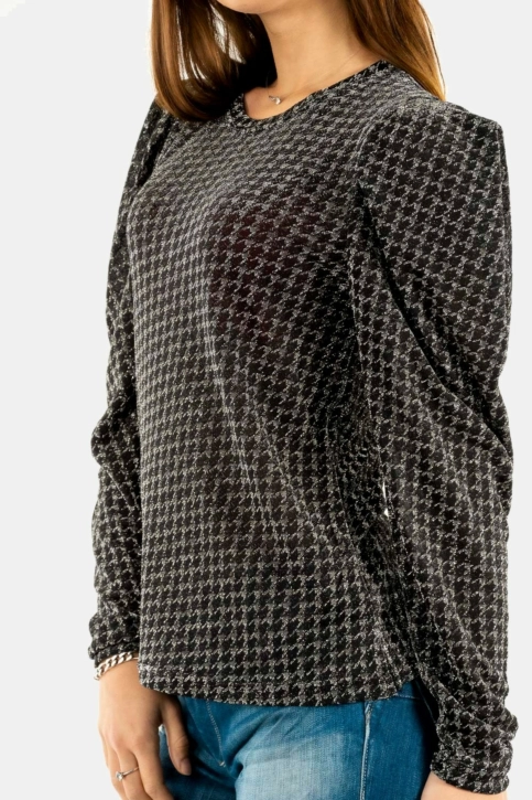tee shirt manches longues ichi ilajsa 194008 black