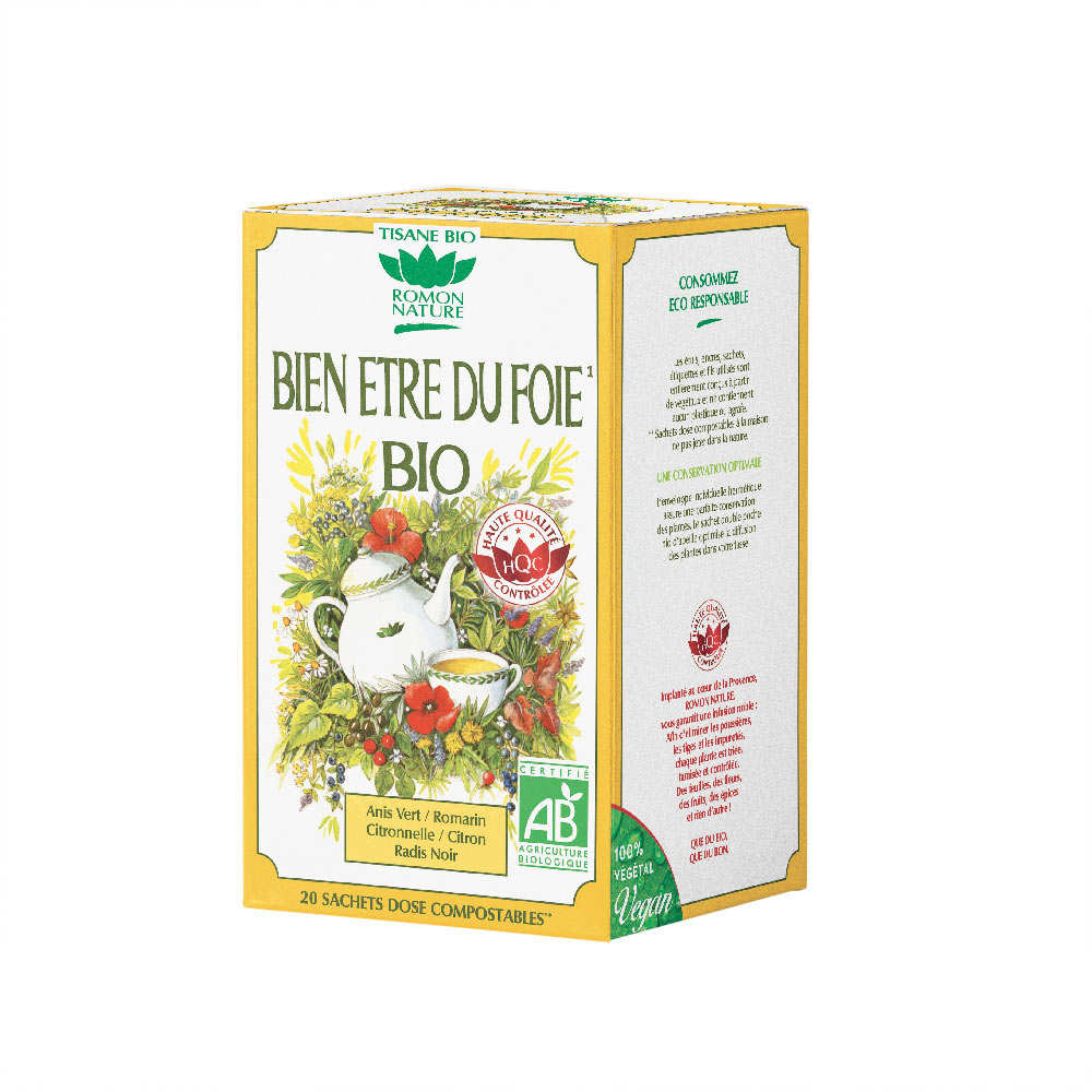 Tisane bien-être du foie bio