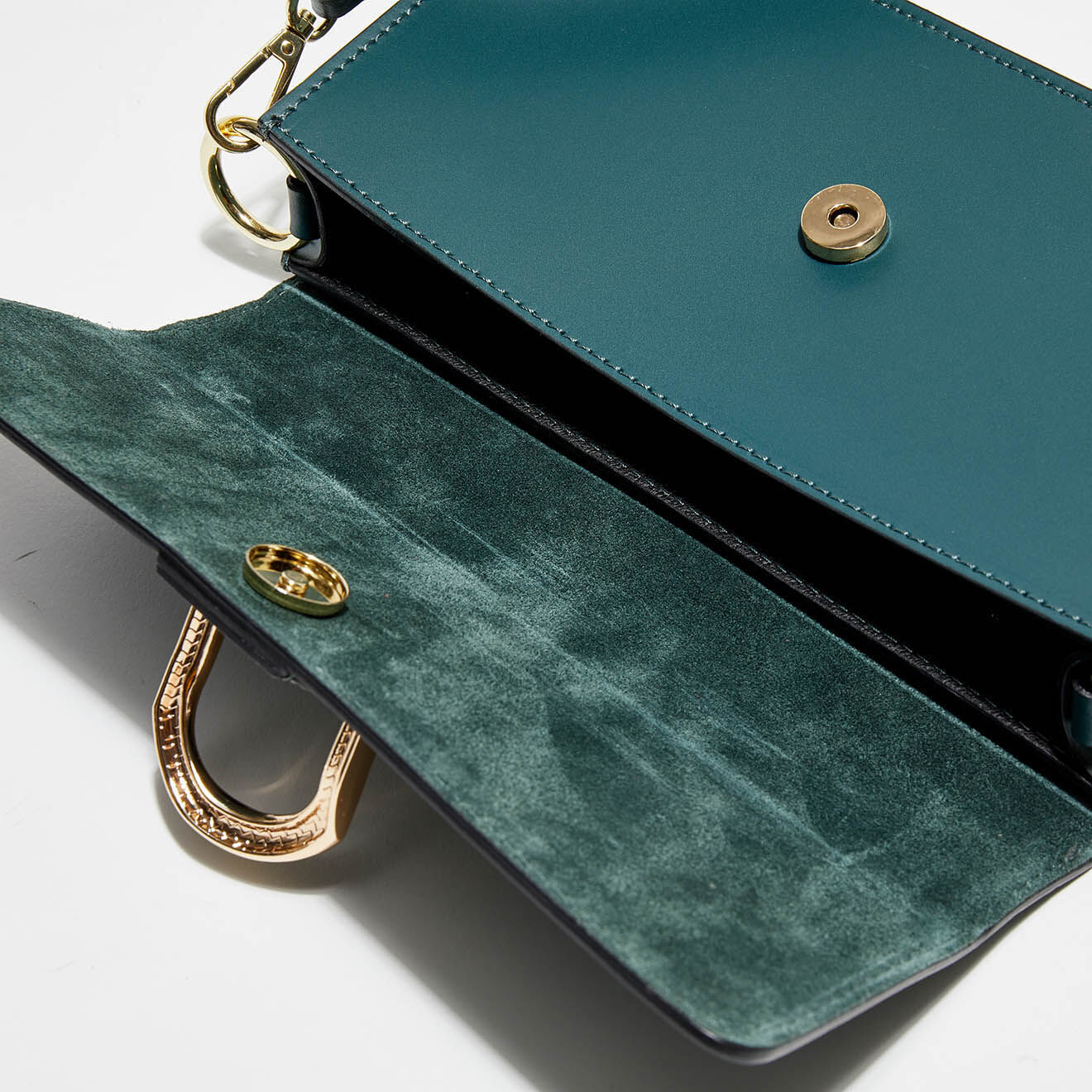 Christian Laurier Sac porté épaule en Cuir Hazel vert - 24.5x12.5x5 cm