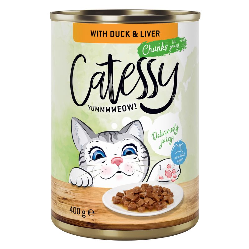 Lot Catessy Bouchées en sauce 12 x 400 g pour chat