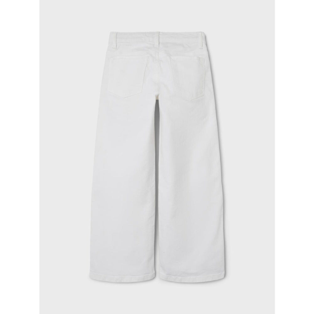 Køb Name It Bright White Nkfrose Wide Twi Bukser 1115-Tp Noos