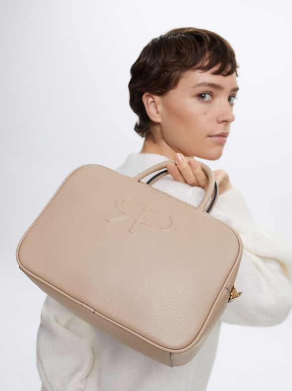 Bolsa Tote para Uso Diário - Branco Sujo