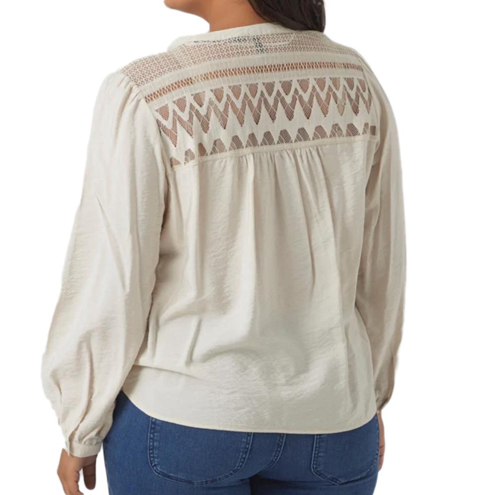 Vero Moda Blouse Beige Femme Vero Moda Curve Ayoe