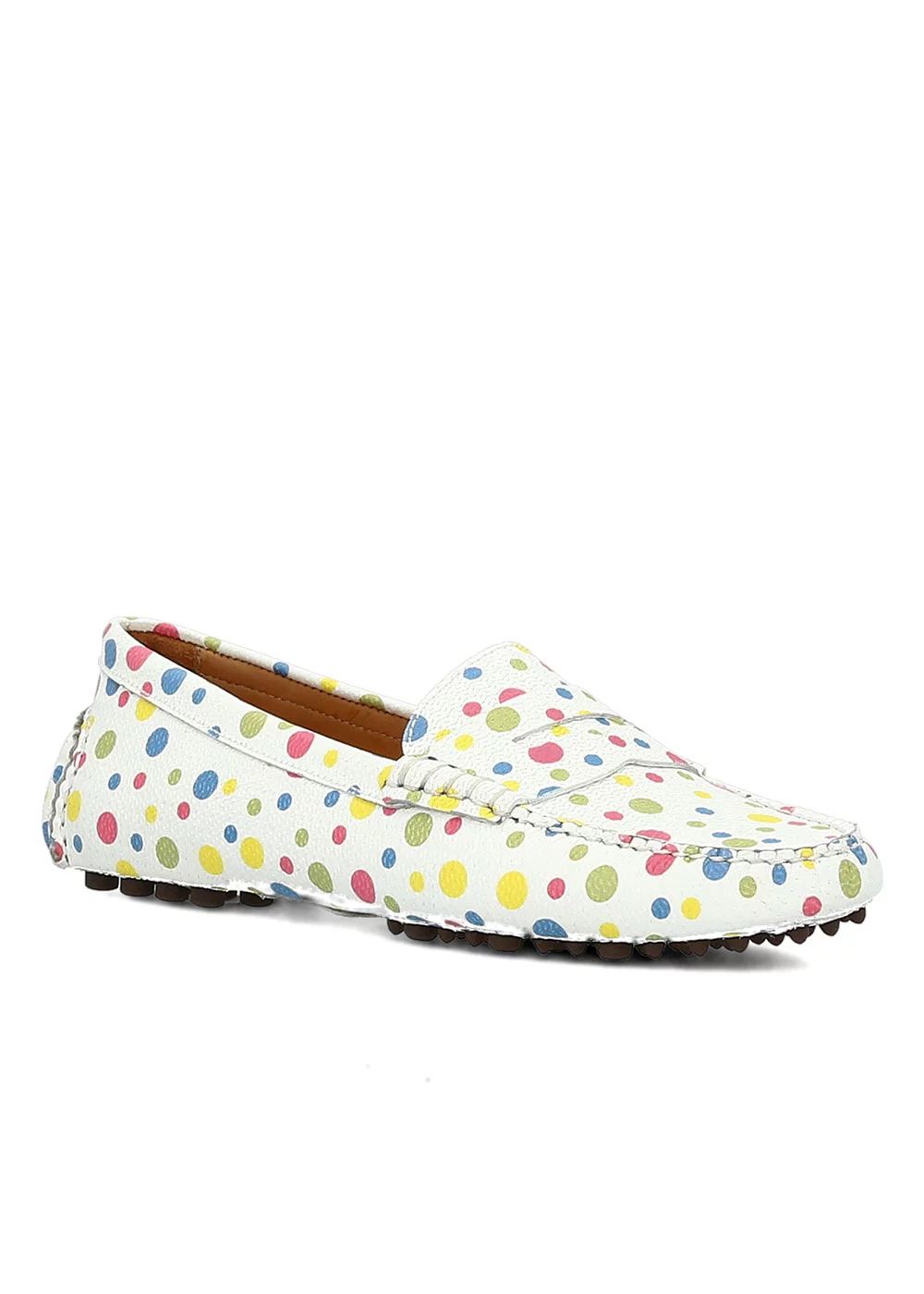 MOCASSIN DRIVER POLKA DOTS