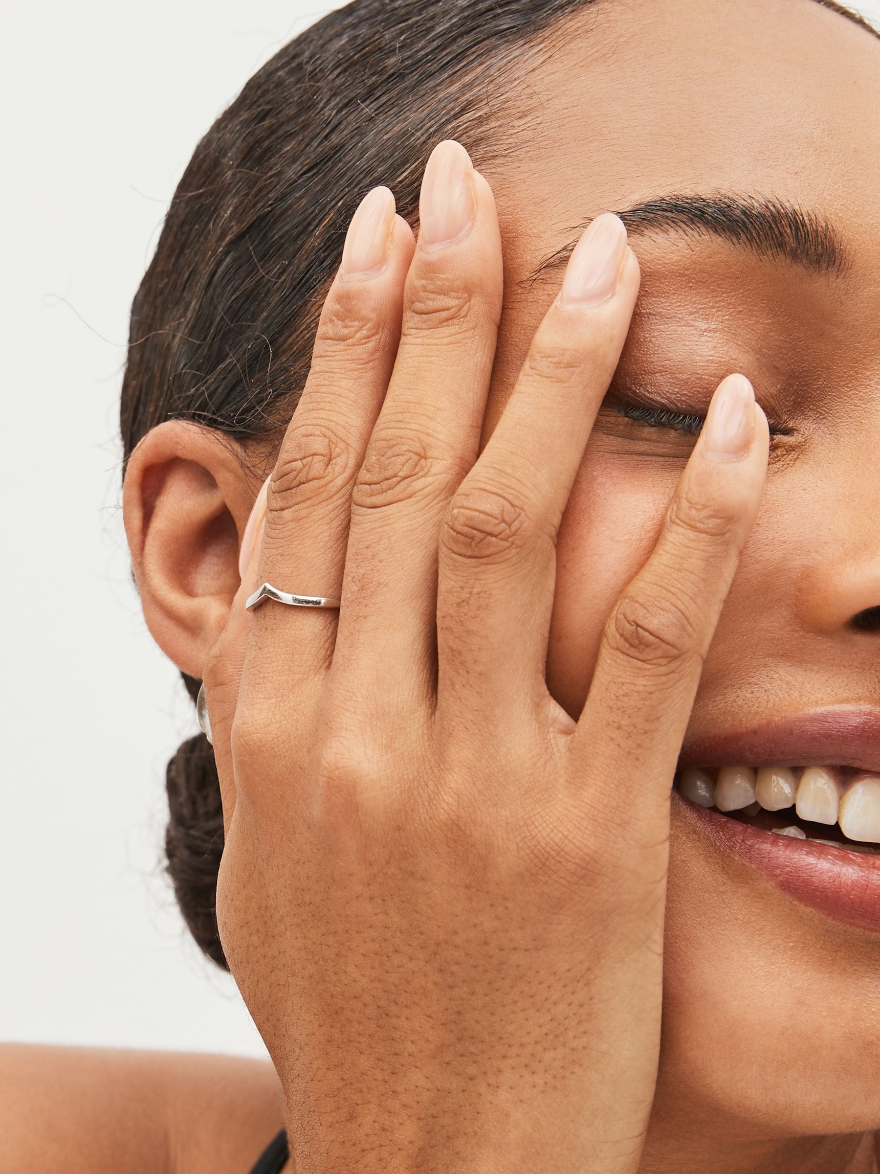 Echt zilver - Ring met wensbeentje
