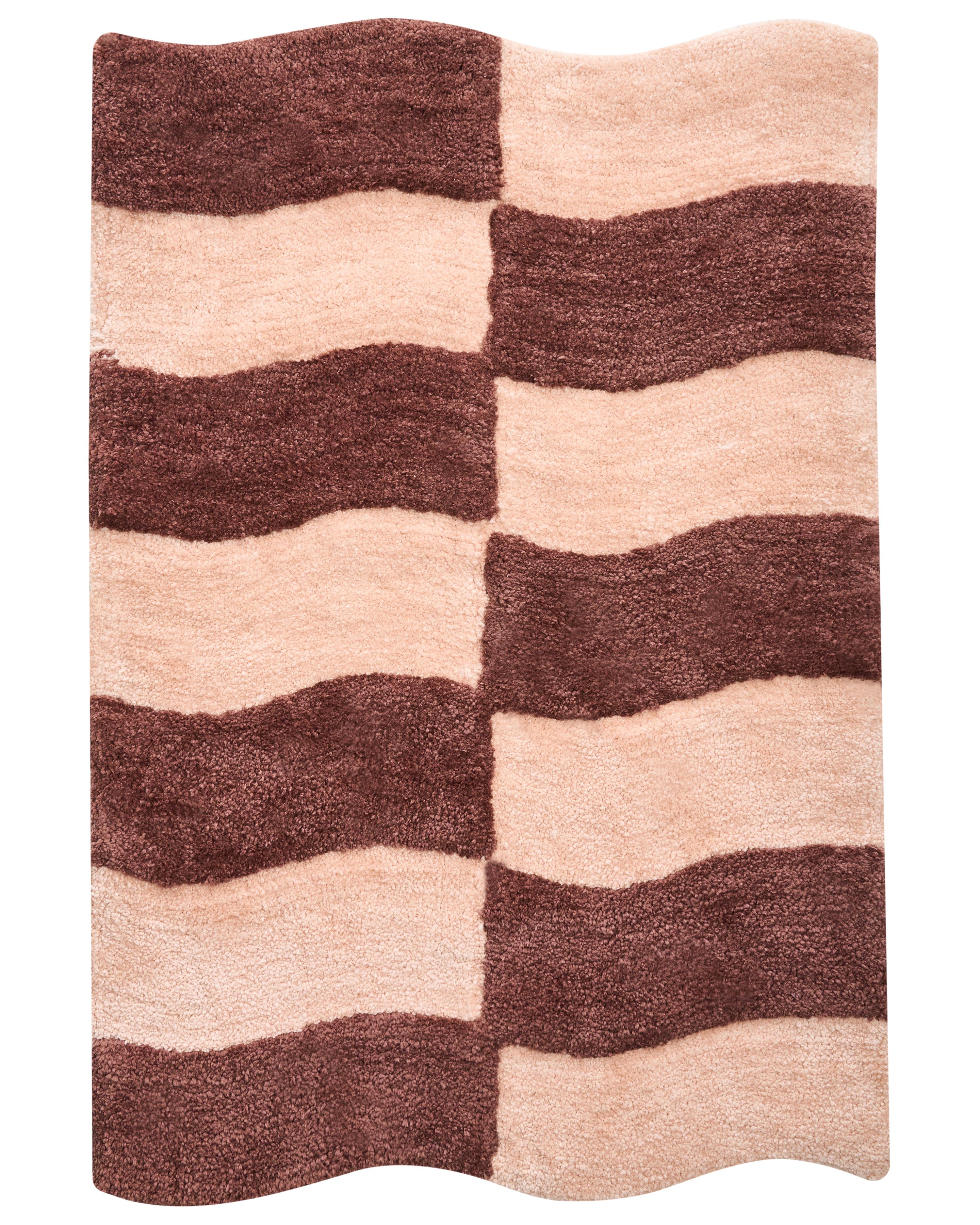 Badmat DIWANA Bruin/beige 60 x 90 cm