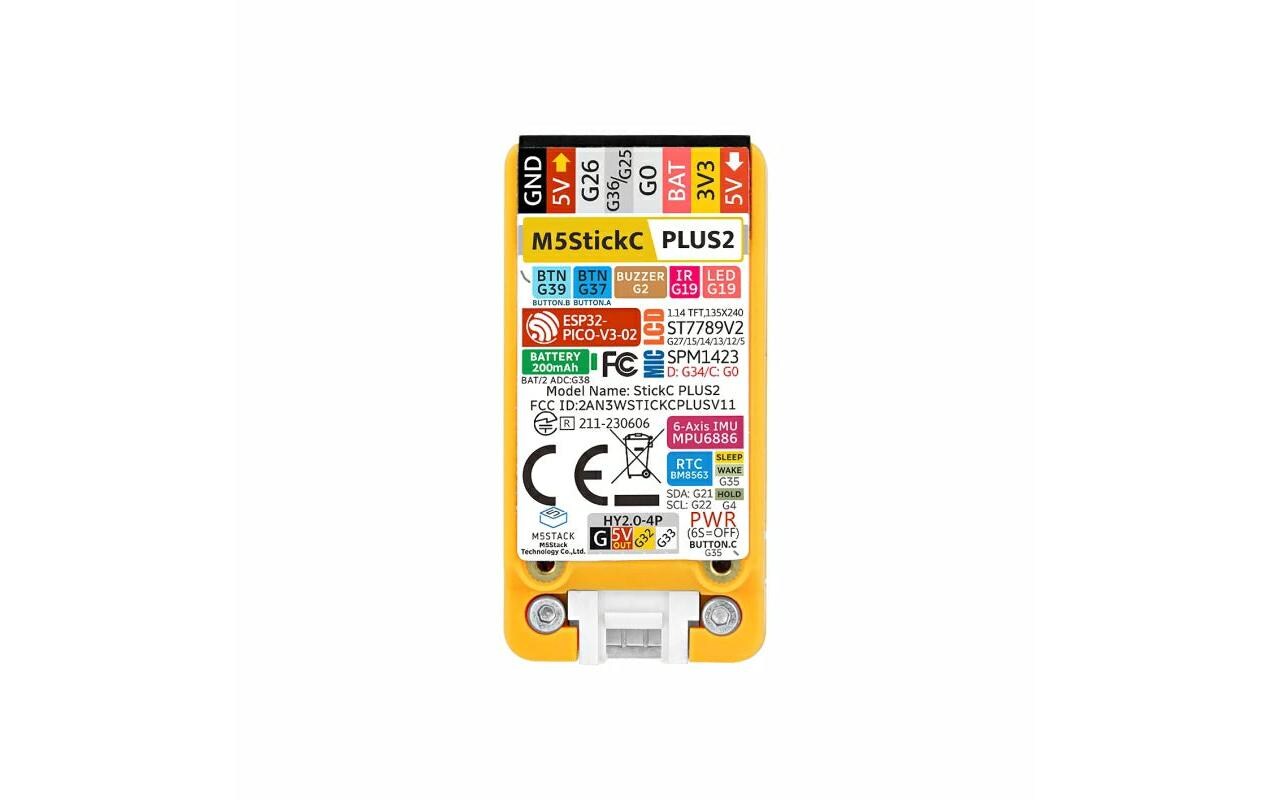 Development Kit M5StickC Plus2 ESP32-picoEntwicklerboard mit Display und Wlan