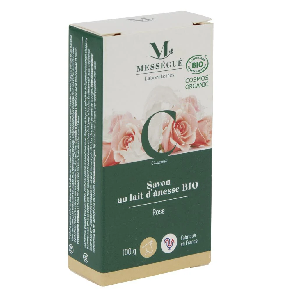 Savon lait anesse Rose Mességué