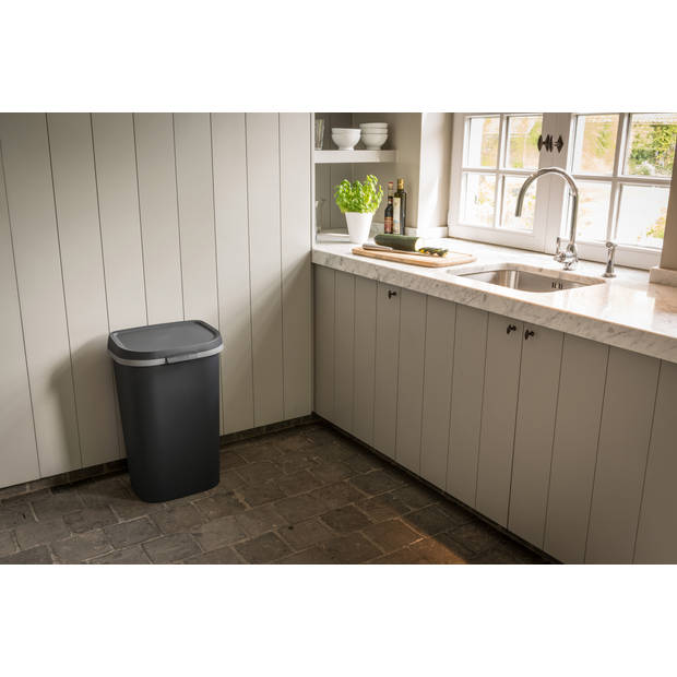 Curver Mistral Flat Prullenbak - 50L - Antraciet