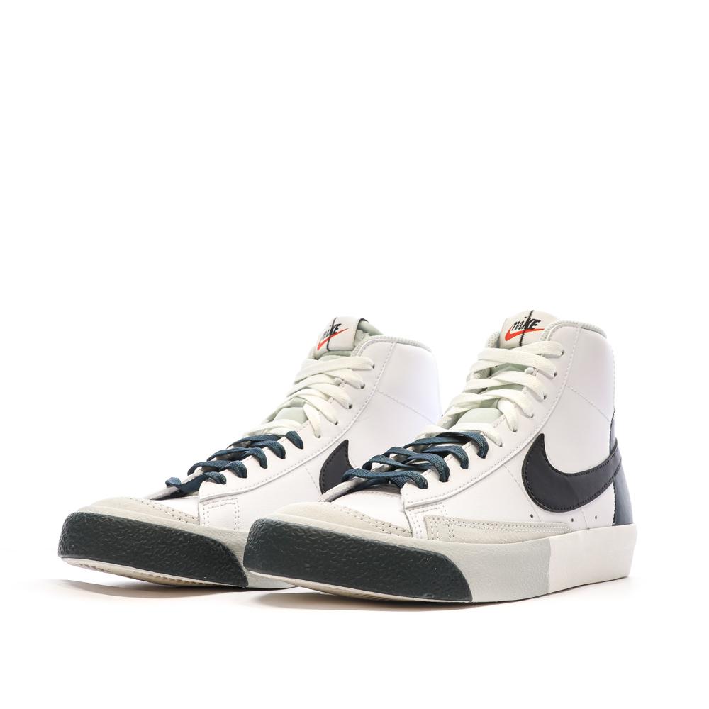 Nike Baskets Blanches/Bleu Garçon Nike Blazer Mid '77