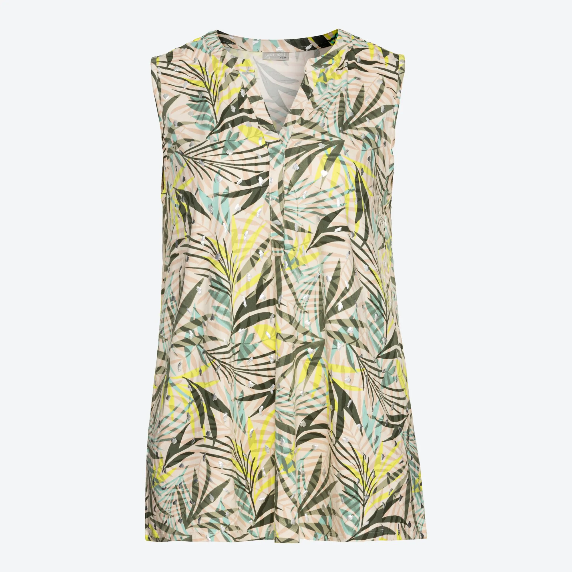 Damen-Top mit Allover-Print, große Größen