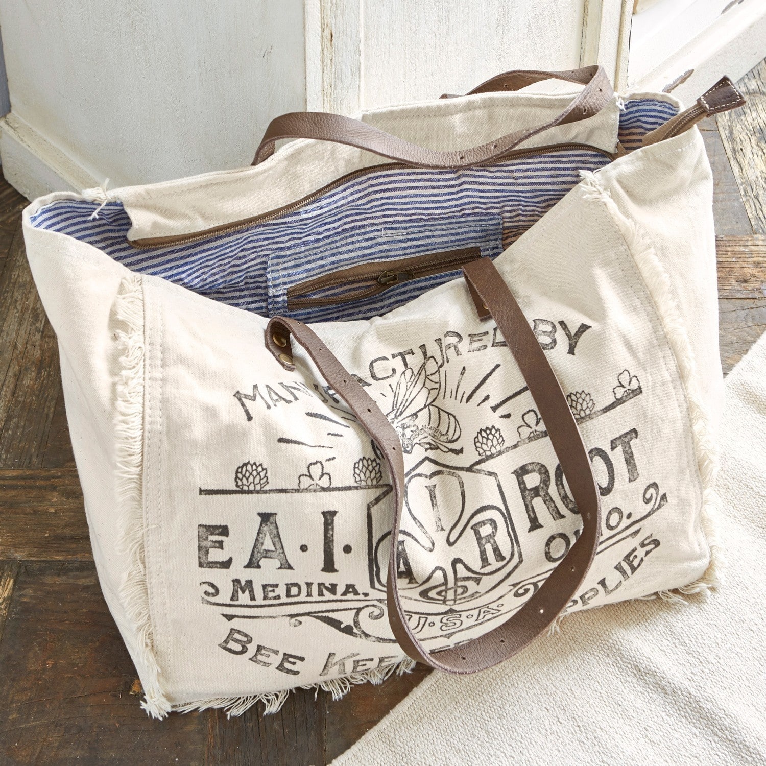 Tasche Cloe creme/braun