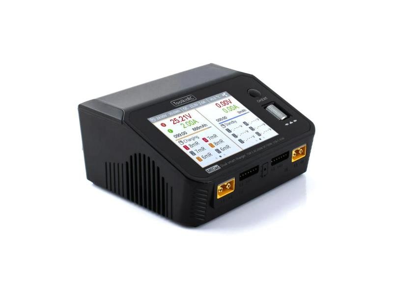ToolkitRC Dual-Ladegerät M6DAC AC/DC 500 W 1-6S Vielseitiges Modellbau Ladegerät für LiPo und NiMH Akkus