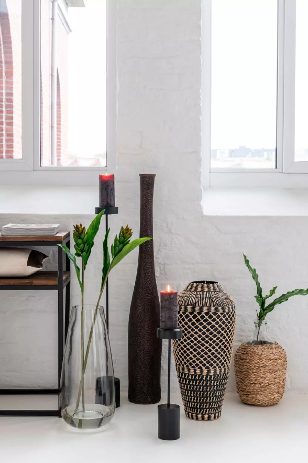 Vase Flasche 40 cm