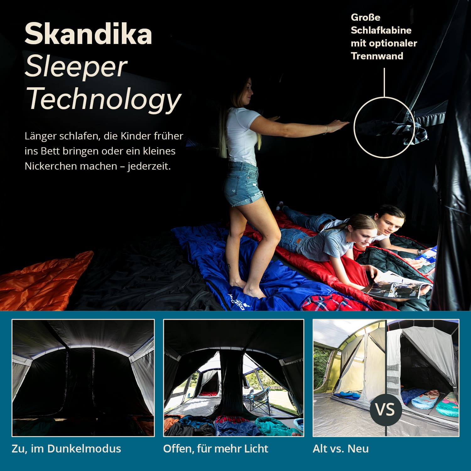 Skandika Montana 8 Sleeper Tunneltent