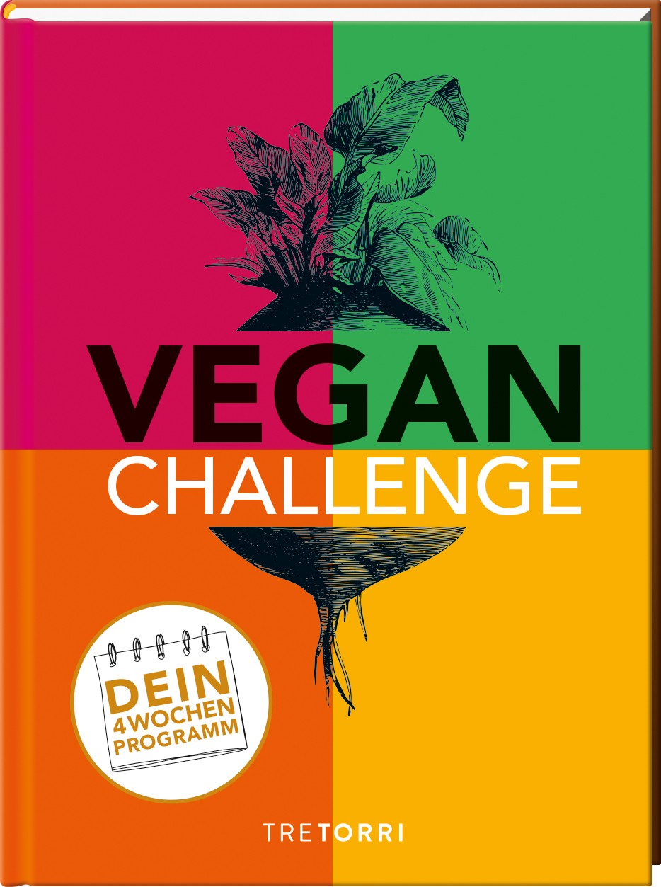Buch 'Vegan Challenge', Dein 4 Wochen Programm günstig bestellen