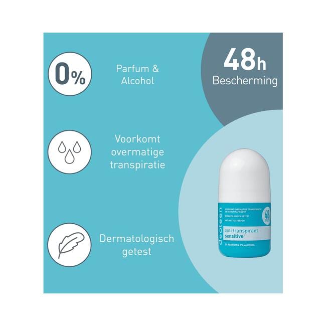 Deoleen Sensitive Anti-Transpirant Deodorant Roller 50 ML
