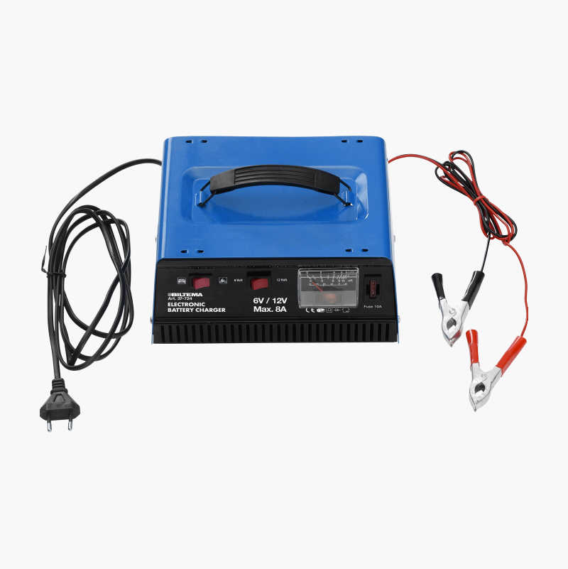 Batterilader, 6/12 V, 7,5/8 A