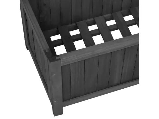 Jardinière bac lit surélevé bois marron 70 x 30 x 135 cm 02_0038851