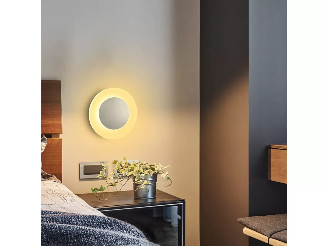 NETTLIFE applique mur LED lampe d'intérieur salon lampe design moderne couloir lampe 3000K blanc chaud lampe d'escalier