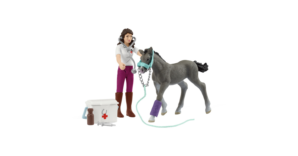 SchleichHorse Club - Mevrouw Kramer met veulen speelset  (42752)