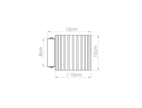 SOLLUX LIGHTING - Applique aura bordeaux g9