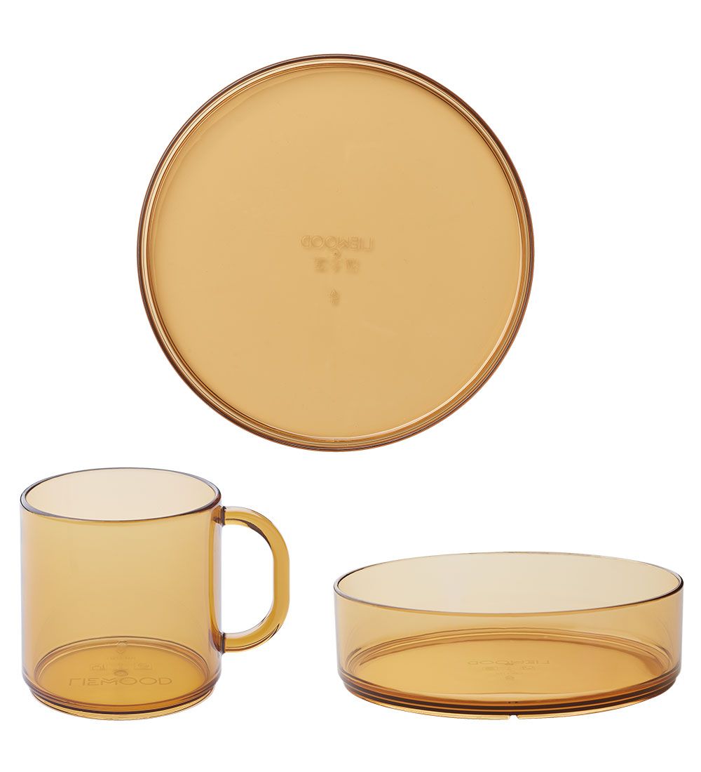 Liewood Geschirr-Set - Tritan - Siva - 3 Teile - Mustard