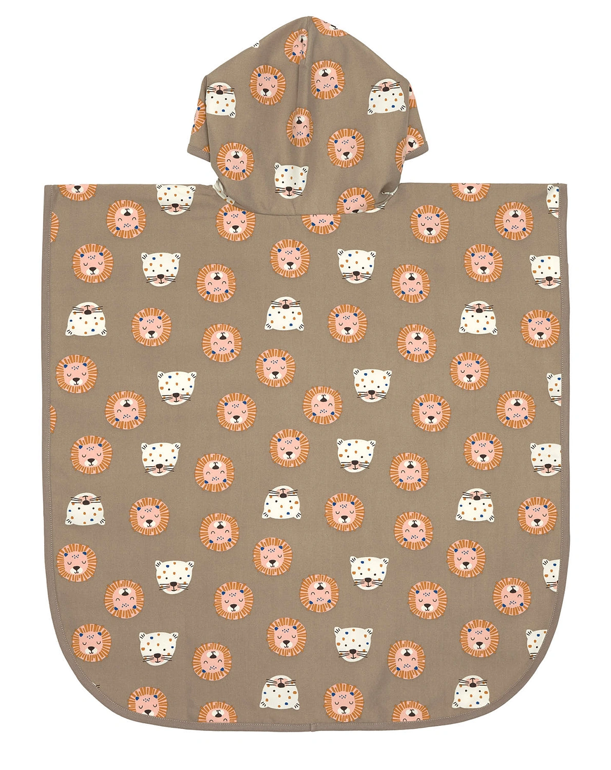 Badeponcho WILD CATS in choco