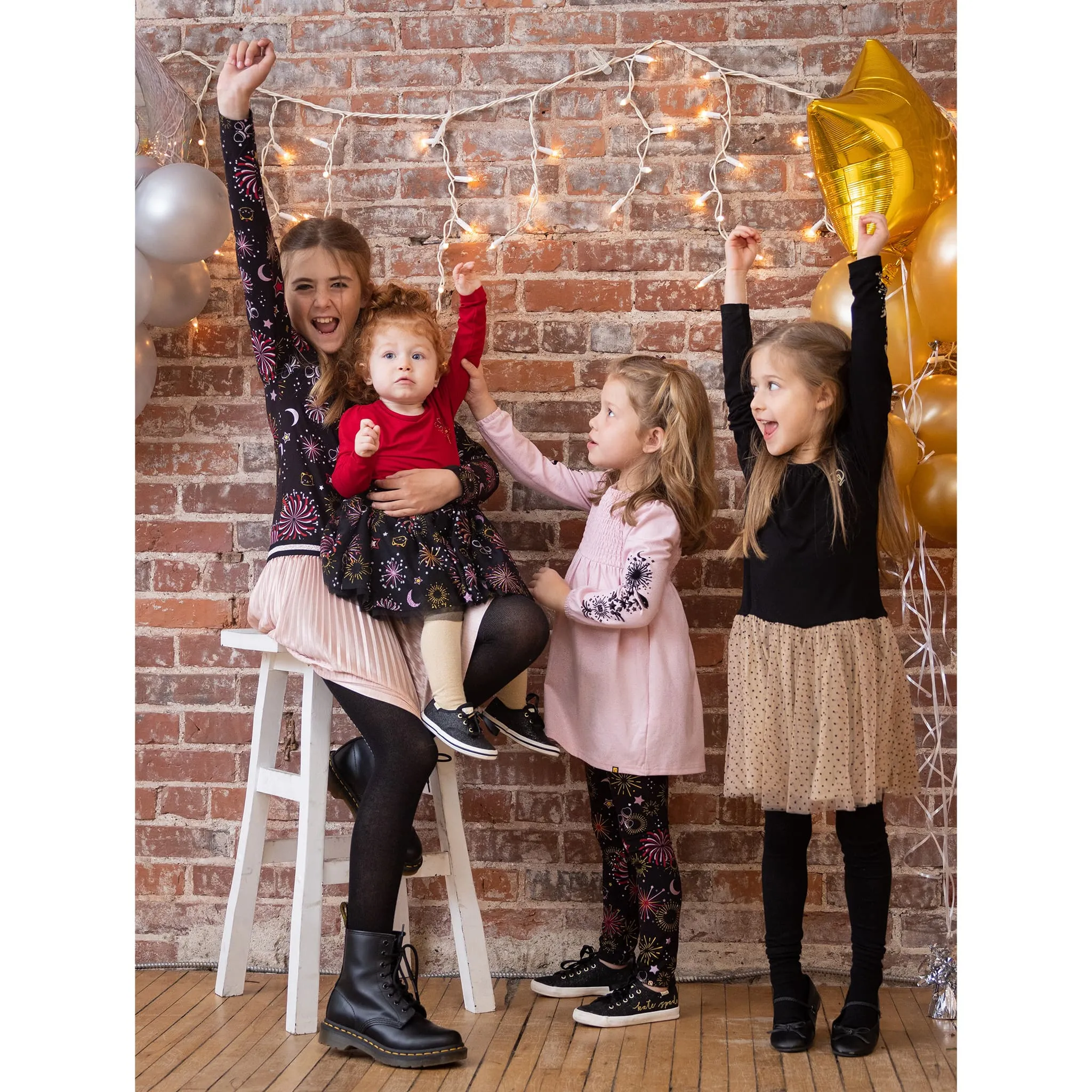 Nanö Robe Dorée Confetti 2-6ans