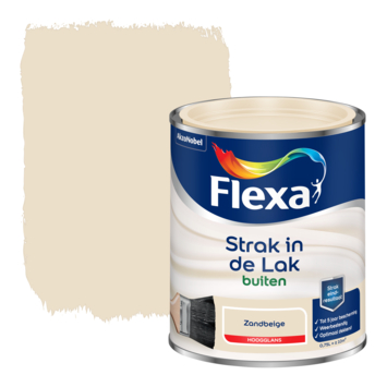 Flexa Strak in de Lak buitenlak hoogglans zandbeige 750 ml