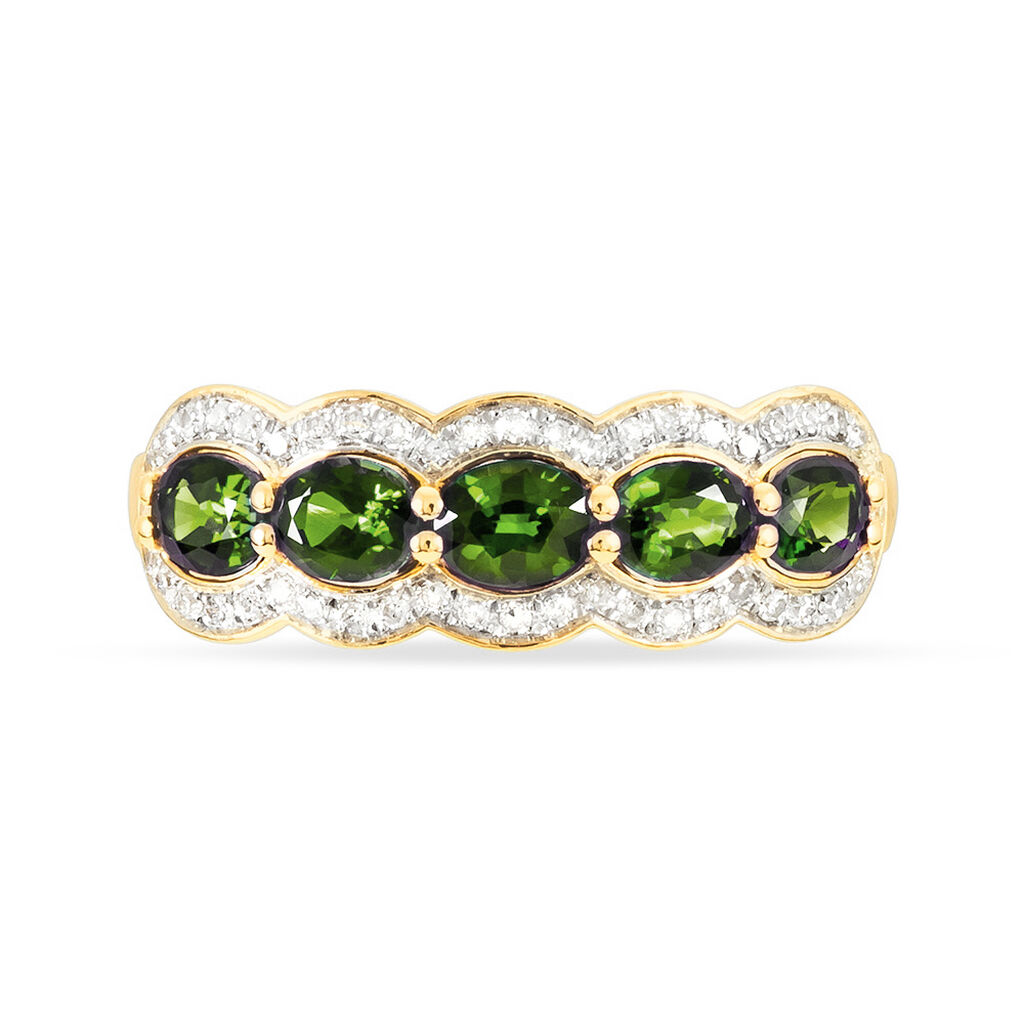 Bague Margaux Or Jaune Péridot Et Diamant