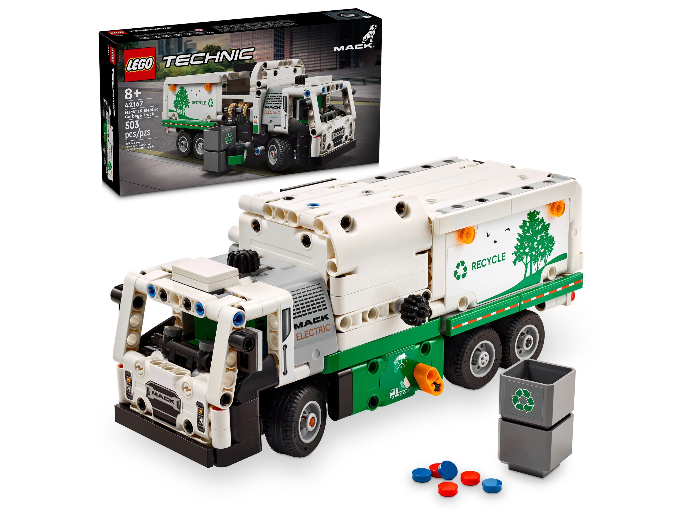 Caminhão de coleta de lixo elétrico Mack® LR 42167