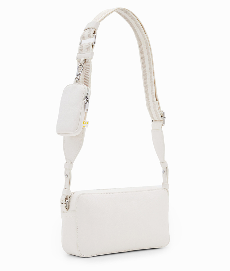 Desigual Bag_Half Logo | BLANC