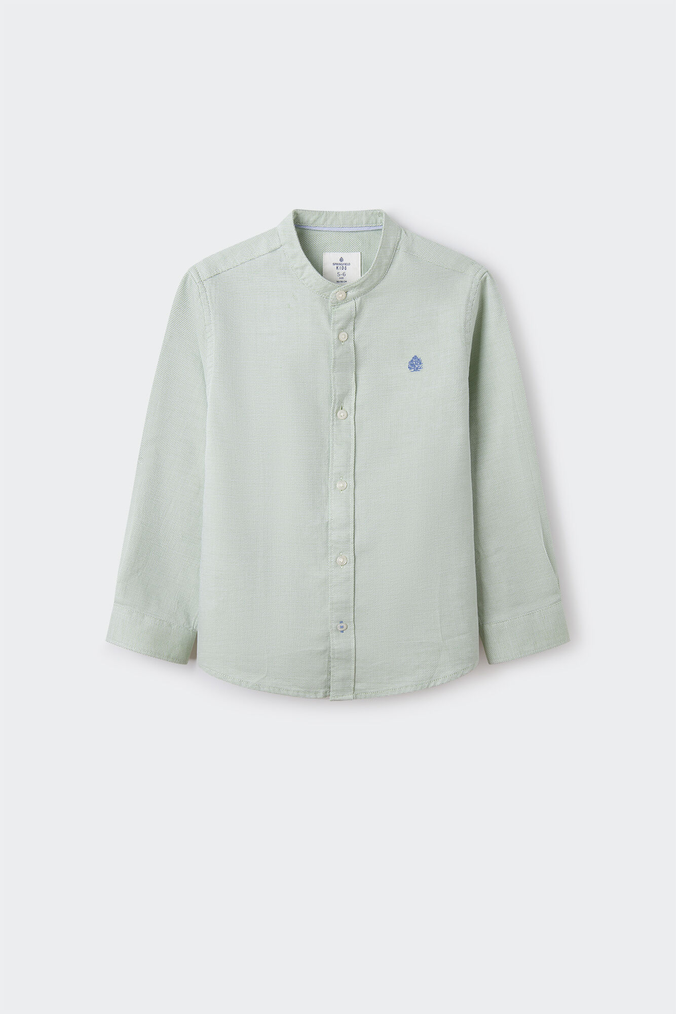 Camisa de gola Mao para meninos