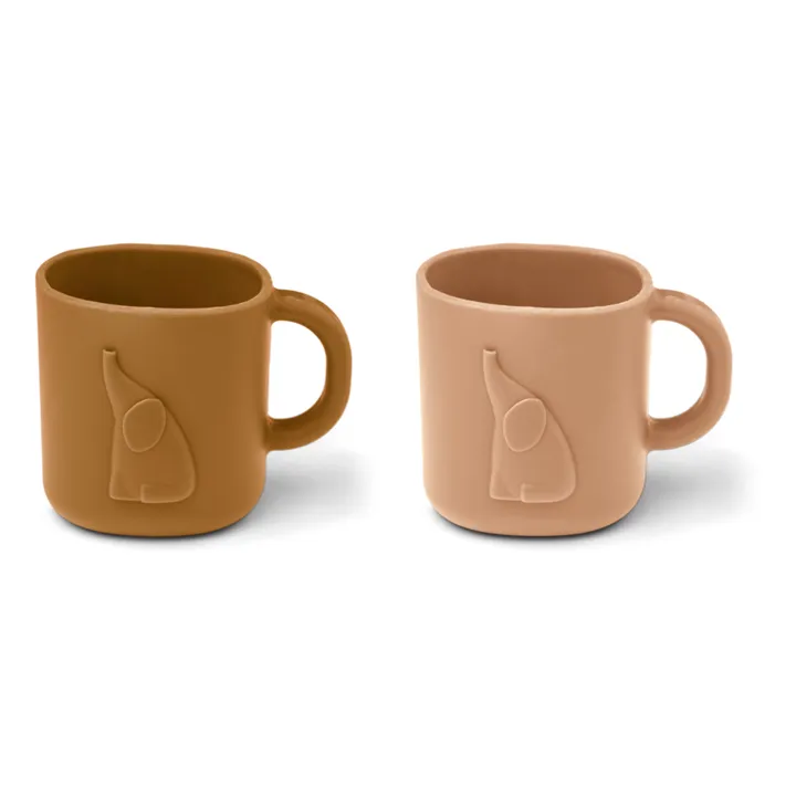 Liewood Tasses en silicone Chaves - Set de 2 | Tuscany rose/Golden caramel