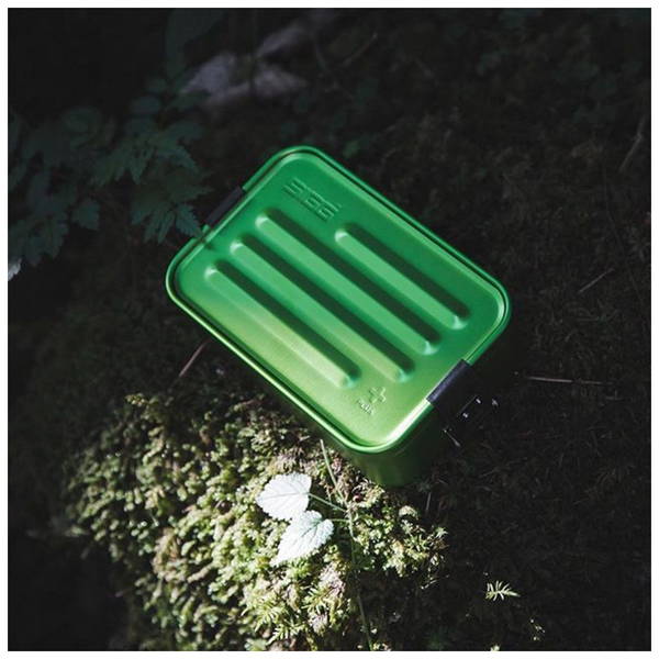 SiggSigg   Alu Lunchbox green
