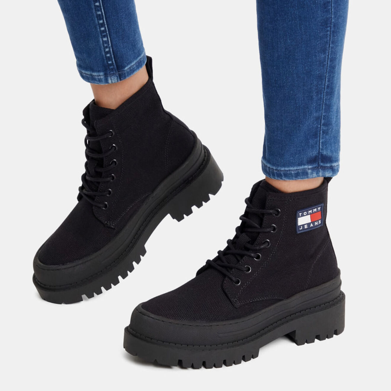 Tommy Hilfiger Boots Foxing noires