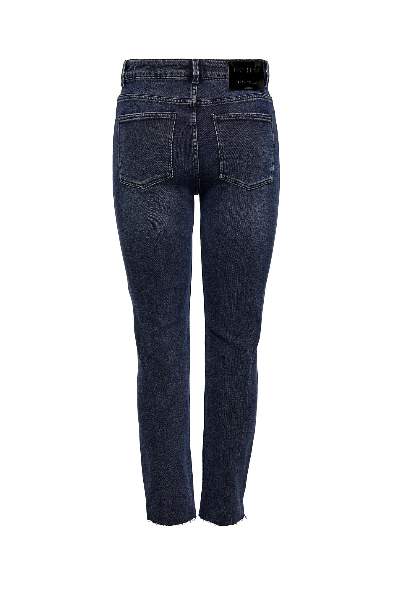 calça jeans de corte reto