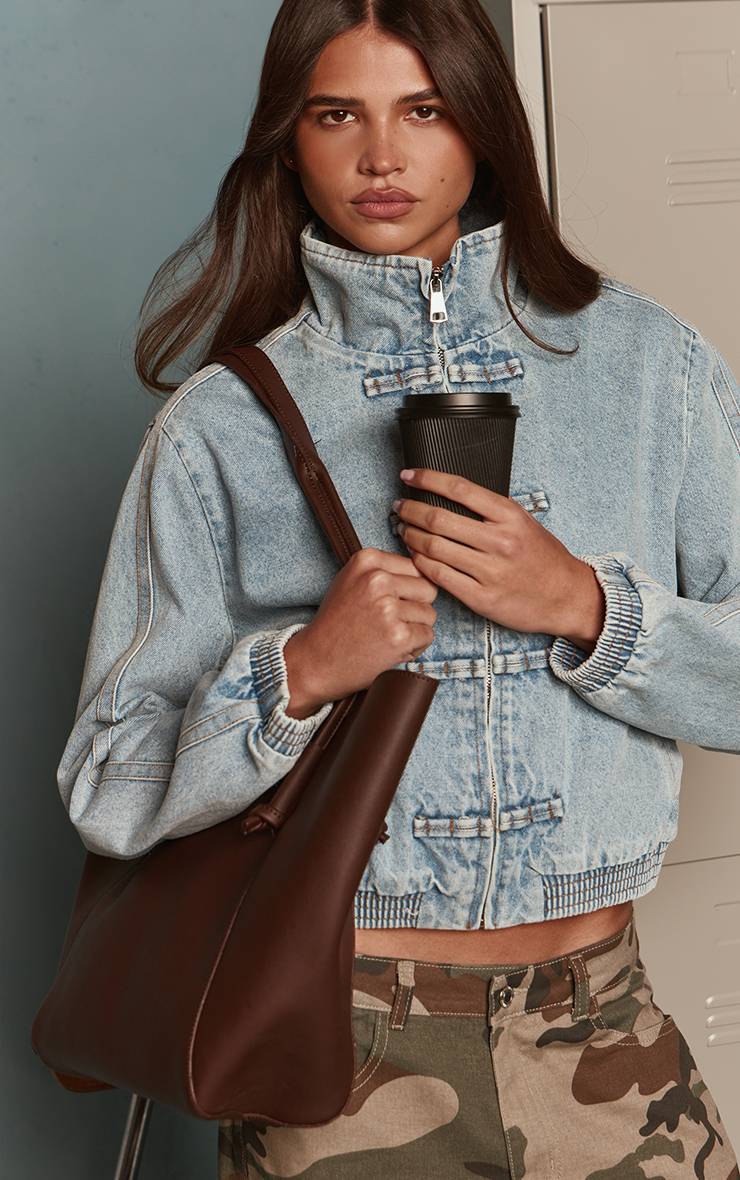 Marron Sac Cabas Fourre-tout En Synthétiquecuir