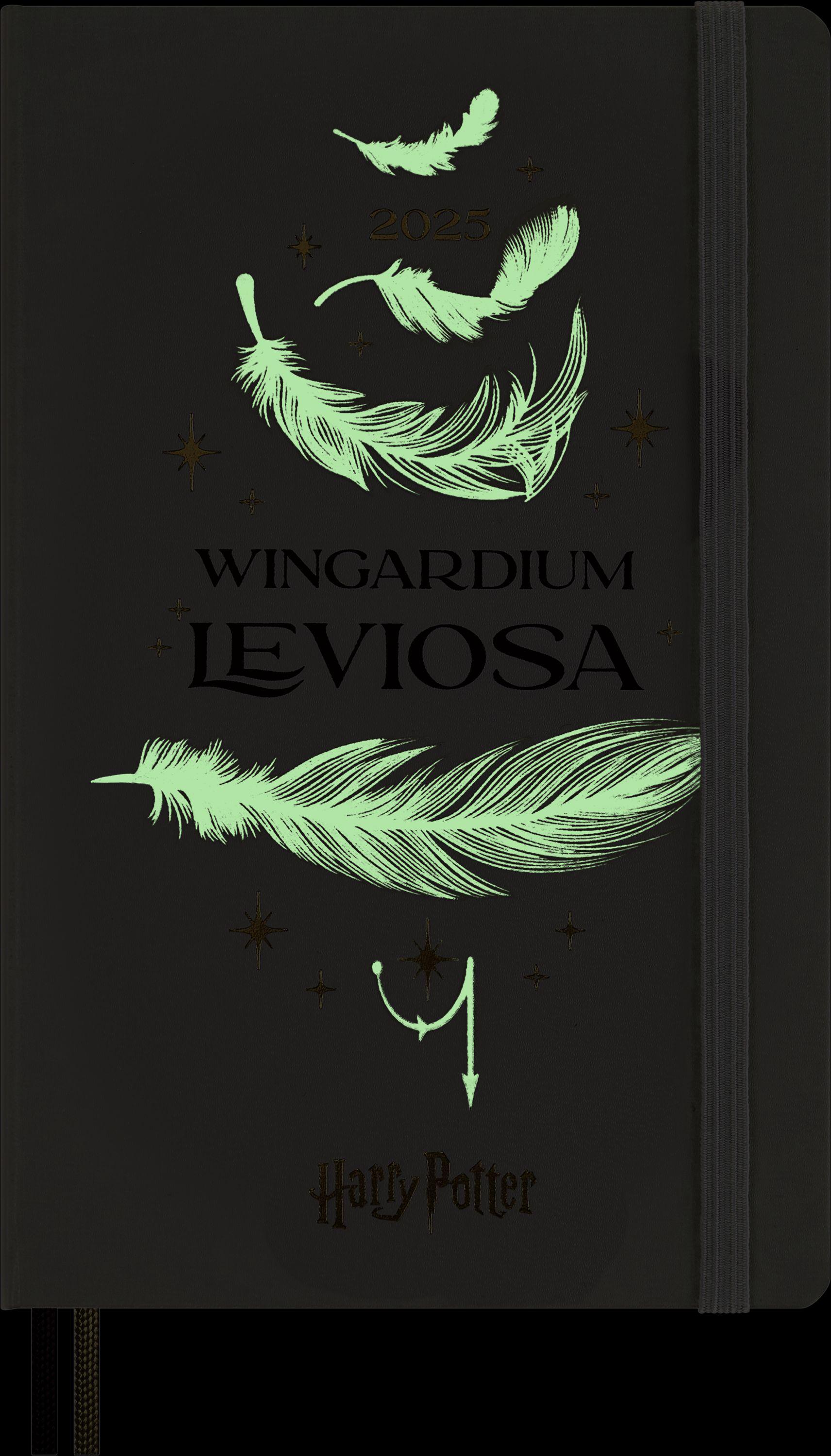 Moleskine Harry Potter Wingdarium 12 Monate Wochen Notizkalender 2025, L/A5