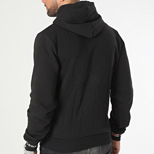 Sweat Zippé Capuche Noir